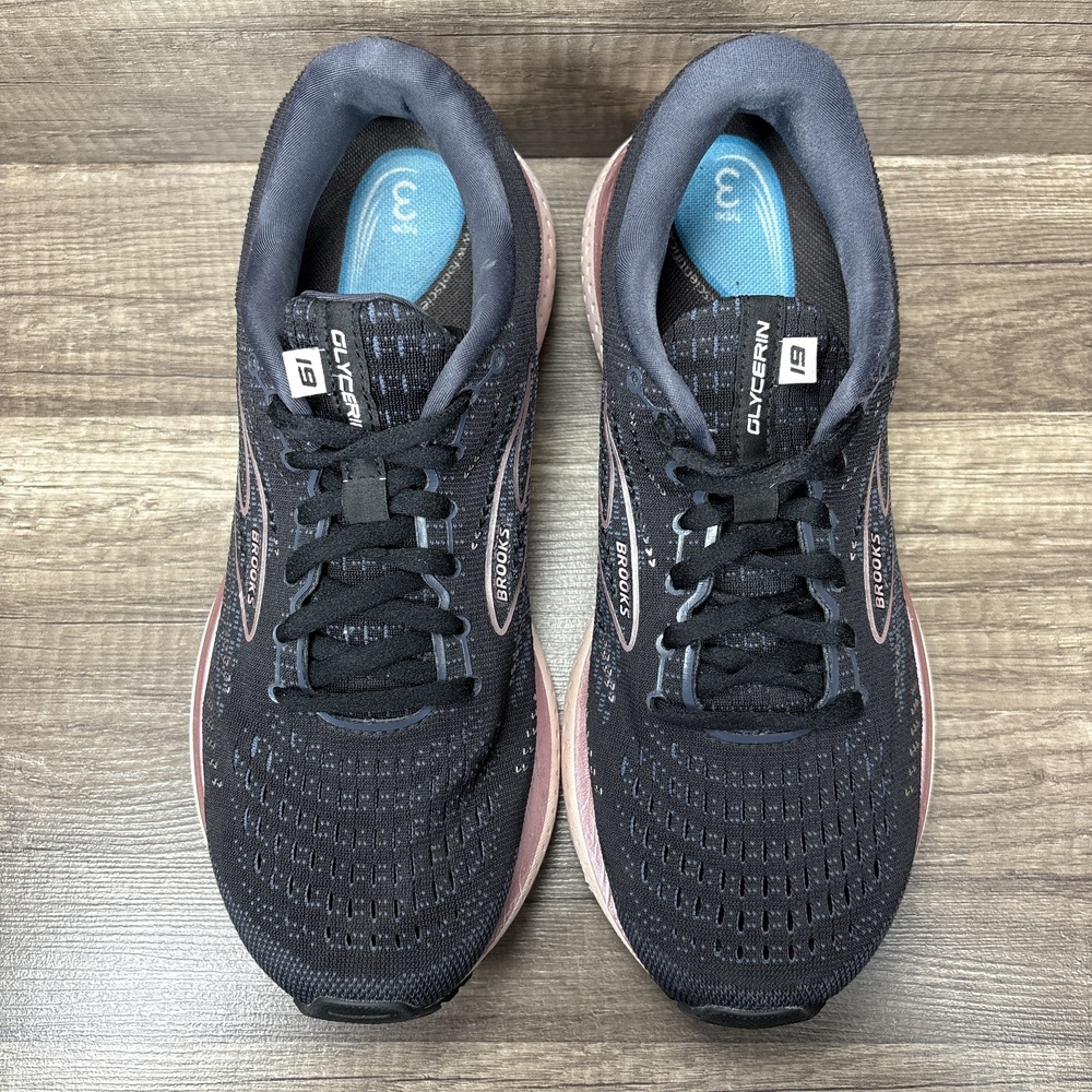 Brooks Glycerin 19 Black Pink Womens US Size 10 EUR 42 1203431B074 Running Shoes - Picture 8 of 10